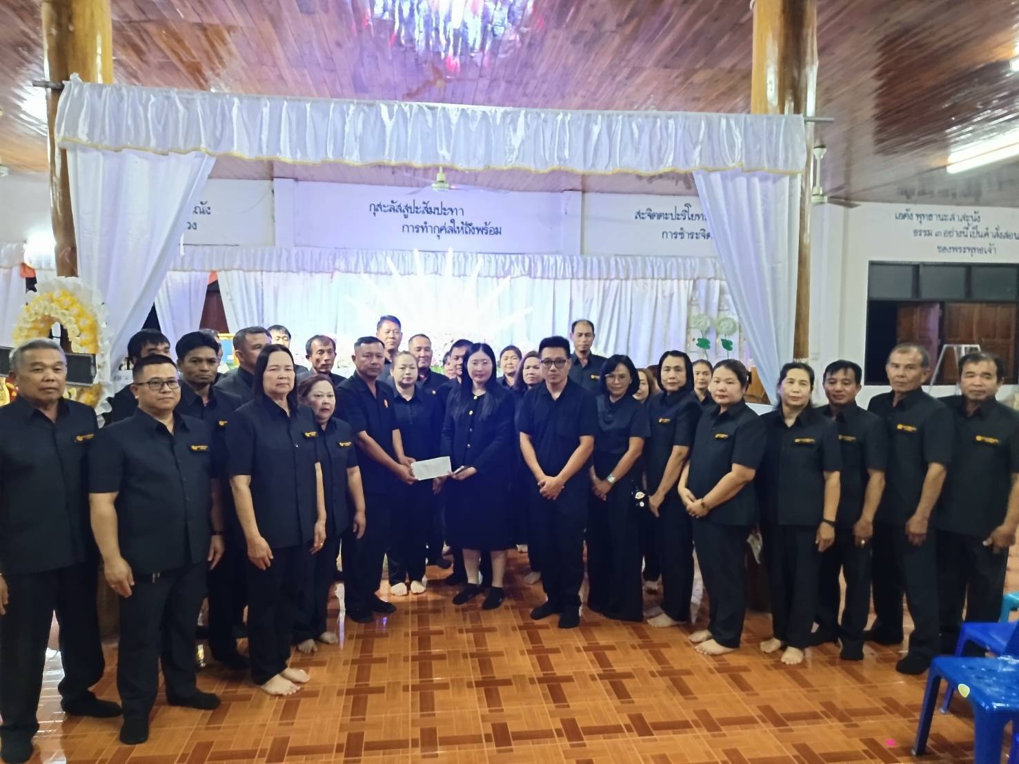 พช.สูงเม่น ร่วมพิธีสวดพระอภิธรรมบำเพ็ญกุศลศพแด่ ผู้ใหญ่อุทัย สุดเสน่ห์