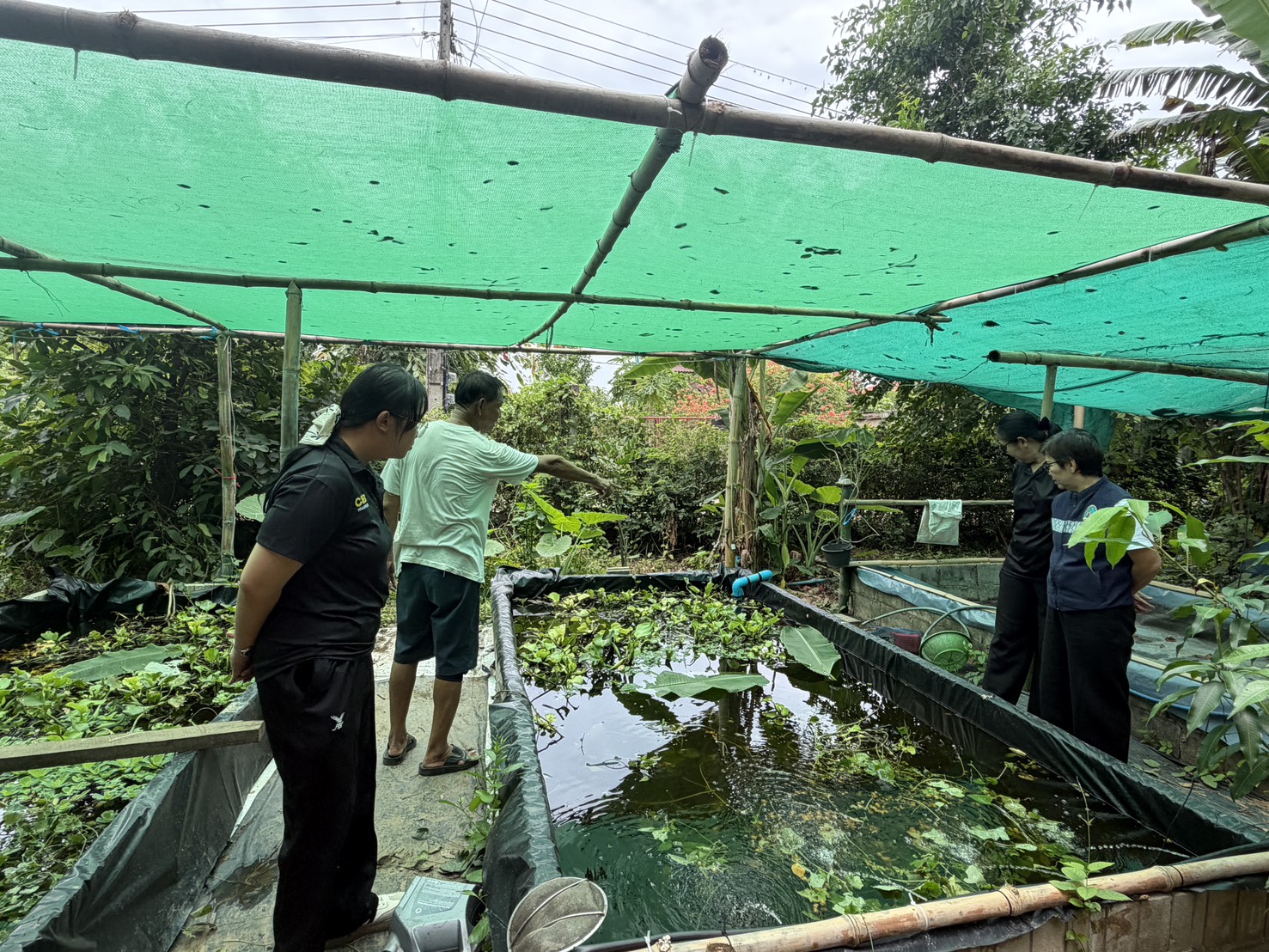 พช.สูงเม่น ลงพื้นที่ติดตามการดำเนินงานครัวเรือนโคก หนองนา โมเดล 